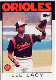 1986 Topps Baseball Cards      226     Lee Lacy